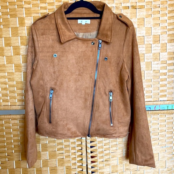 Faux Suede moto jacket - Picture 3 of 4